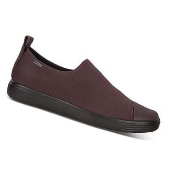 Women's Ecco Soft 7 Gtx Slip-on Casual Shoes Burgundy | USA 72LIS